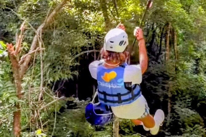 AMBER COVE-TAINO BAY 5 Zip Lines 7 Waterfalls + Locale Food - The waterfalls: 7 stops for sliding, jumping, and swimming