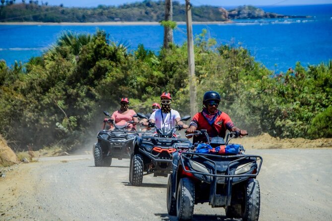 AMBER COVE-TAINO BAY Super ATV Tour - Choc Lovers DR stop: cacao explanation, hot chocolate, and Mamajuana shots