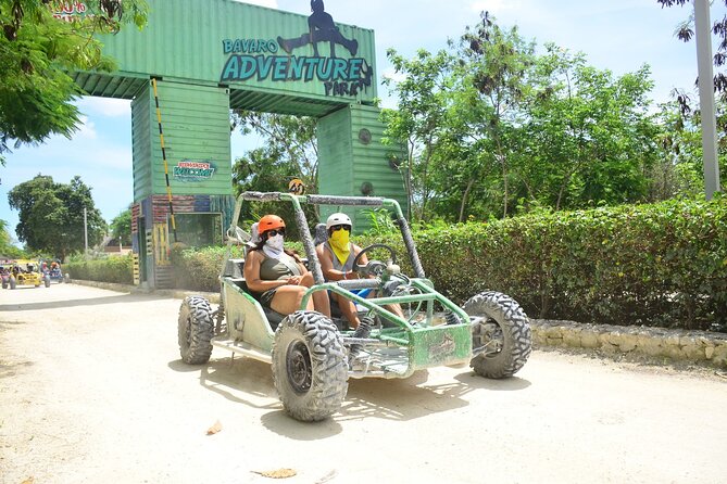 Bavaro Adventure Park Buggy Ride, Zipline Mega Splash, and Waterfall Pool - Cenote Blue Lagoon: a cool change of pace before the zipline