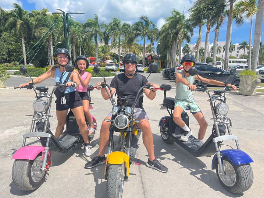 Bavaro Punta Cana: City Tour with Harley models E-Scooters - Getting fitted, learning the e-scooter, and staying safe