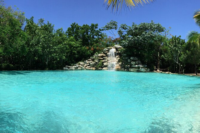 Buggy Adventure, Zipline Mega Splash and Waterfall Pool at Bavaro Adventure Park - Waterfall Pool swim: the cooling break after the ride
