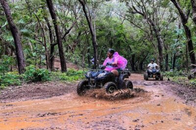 Extreme Jungle, water Cave, and Beach Buggy-Atv Punta Cana - Stop 1: Macao Beach, mud, and the cave jump you’ll remember
