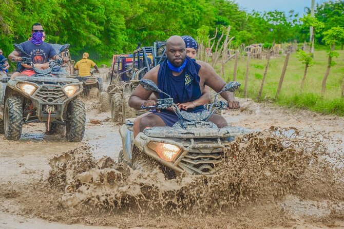 Full-Day Adventure with ATV, Party Boat, Snorkel & Coffee Tasting - Macao Cave: Cool blue water and the no-jumping rule