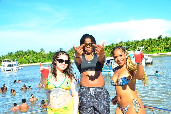 Hip Hop Adult Only Party Boat with Unlimited drinks & Sandba stop - The Catamaran Slide and Natural Pool Stop
