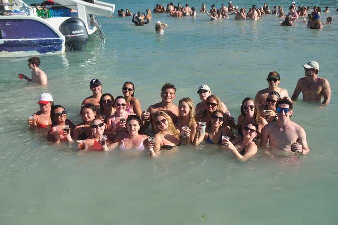 Private Catamaran Cruise with Slide & unlimited drinks - Natural pool energy: games, animated stops, and the slide moment