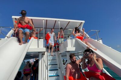 Private Luxury Double Slide Party Boat - Pickup, Timing, and How the 3.5 Hours Runs