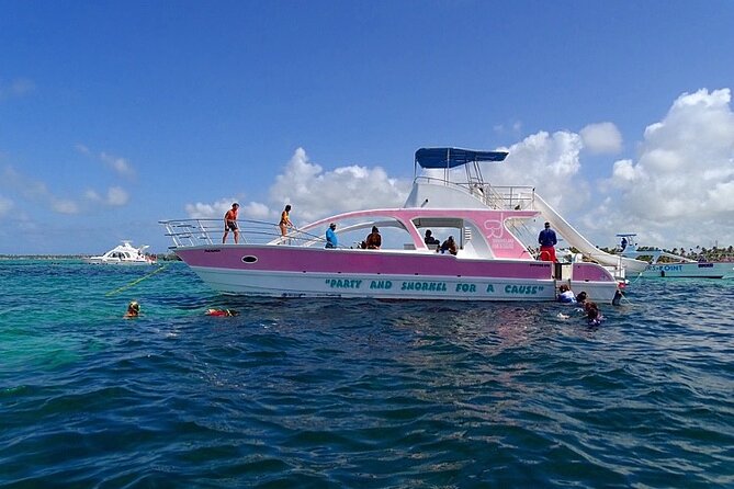Private Party Boat with Slide and chicken skewers at Punta Cana - Private Party Boat with Slide: The Punta Cana Version of a Best-Friend Weekend