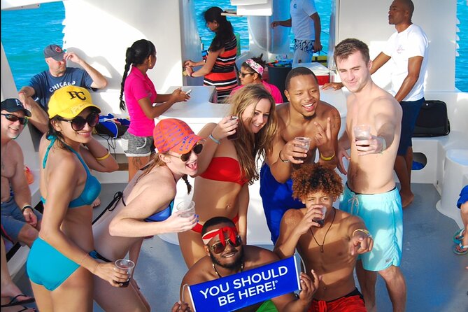 Private Party Boat with Slide and chicken skewers at Punta Cana - Who This Party Boat Suits Best in Punta Cana