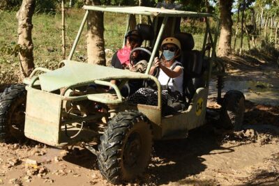 Punta Cana Buggy with Cave Dip, Mamajuana Tasting & Macao Beach - Getting picked up (and not getting stuck at the gate)