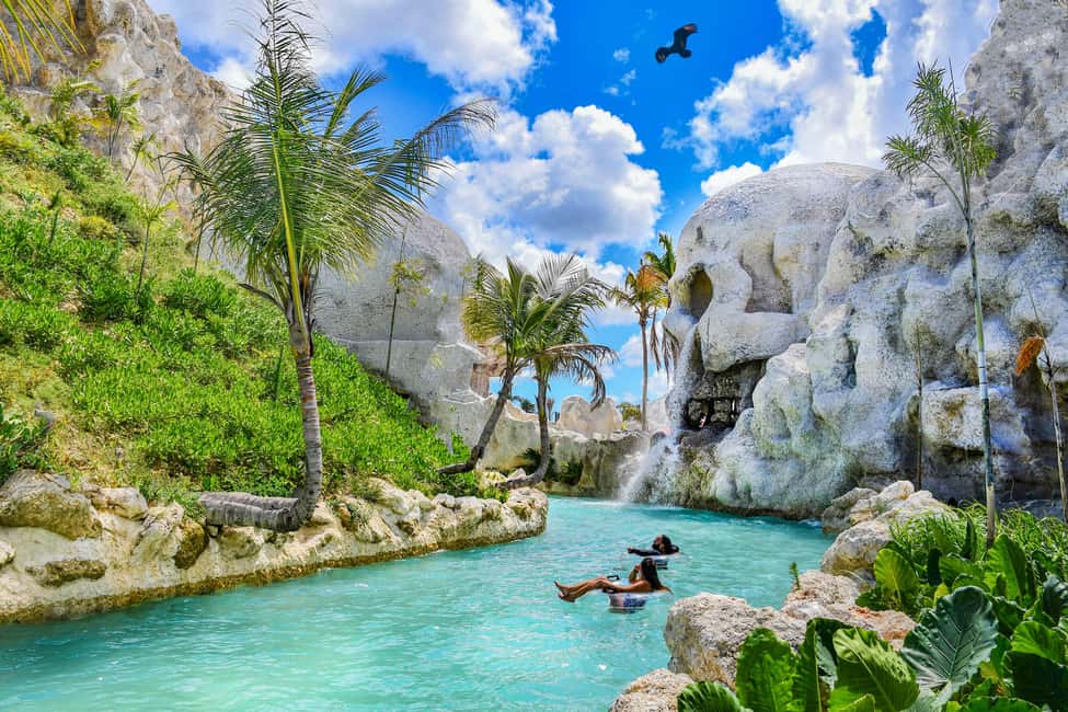 Punta Cana: El Dorado Water Park Entry with Hotel Transfers - River Time, Cenote Wonders, and Thermal Baths