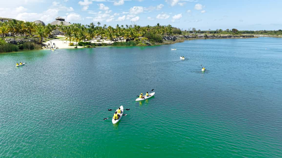 Punta Cana: El Dorado Water Park Entry with Hotel Transfers - Kayaking in the Natural Lake: A Quieter Adventure Between the Splash