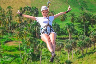 Punta Cana Zipline Adventure with Buggies and Horseback Riding - Ziplining through the jungle: stairs, stations, and phone rules