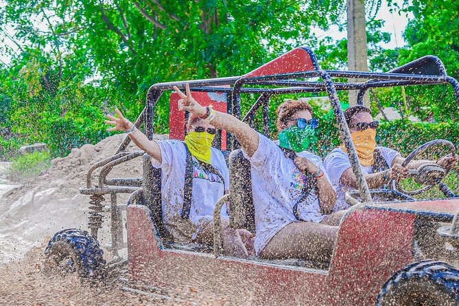 Tour ATV and buggy in Punta Cana Dominican Republic - Macao Beach: Ocean Views, Beach Chairs, and the Seaweed Variable
